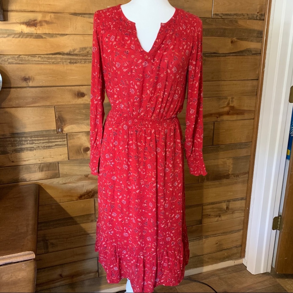 Old Navy Long Sleeve MIDI Prairie Style Dress